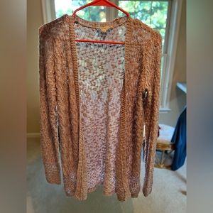 light pink light weight cardigan
